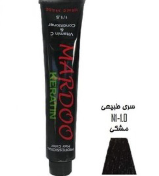 رنگ موی مشکی ماردو سری N1