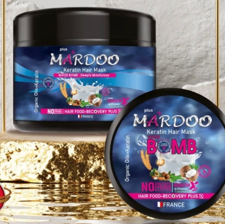 ماسک مو داخل حمام خاویار ماردوMardoo
